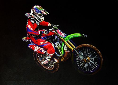 Ryan Villopoto painting for Moto tees
